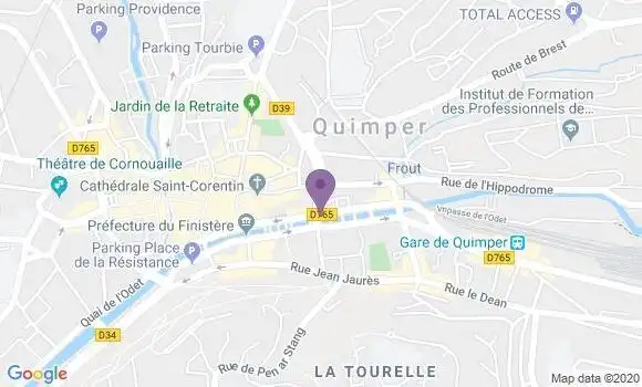 Localisation Quimper R P - 29000
