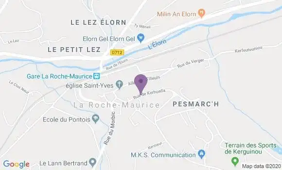 Localisation La Roche Maurice Bp - 29800