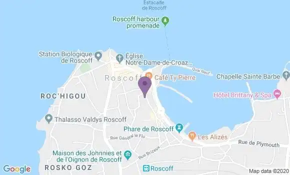Localisation Roscoff Bp - 29680