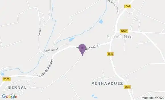 Localisation Saint Nic Ap - 29550