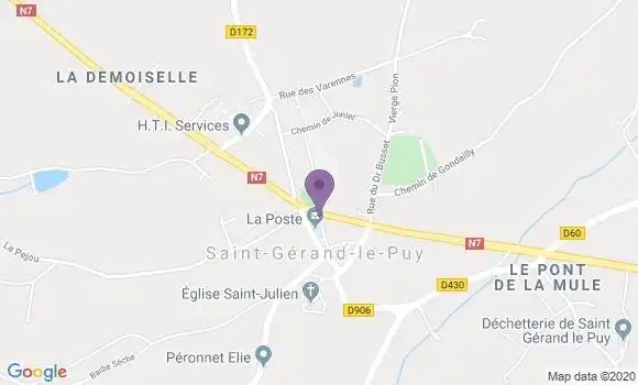 Localisation Saint Gerand le Puy Bp - 03150