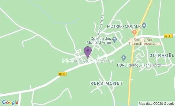 Localisation Saint Thegonnec - 29410