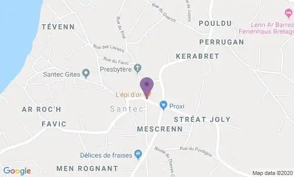 Localisation Santec Ap - 29250