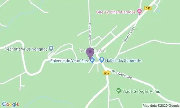 Localisation Scrignac Bp - 29640