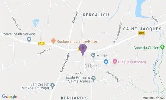 Localisation Sibiril Ap - 29250