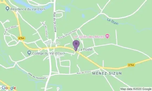 Localisation Sizun - 29450