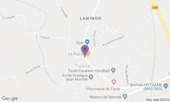 Localisation Taule - 29670