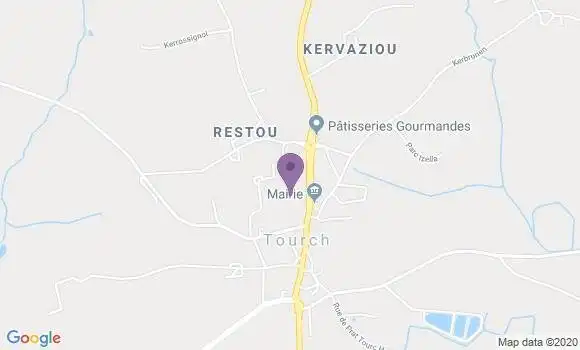 Localisation Tourch Ap - 29140