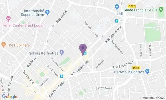 Localisation Brest Pilier Rouge - 29200