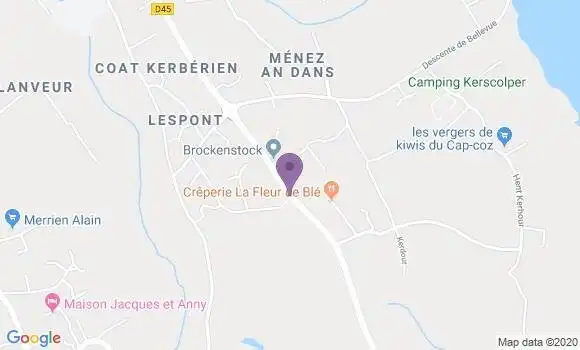 Localisation Fouesnant Beg Meil Bp - 29170