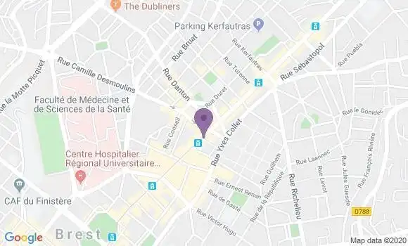 Localisation Brest St Martin Bp - 29200