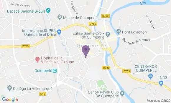 Localisation Quimperle St Michel Bp - 29300
