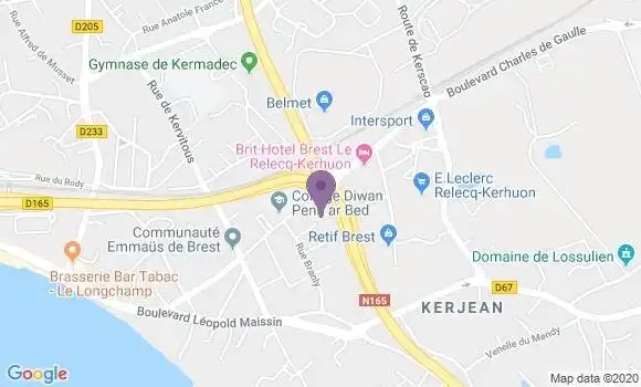 Localisation Le Relecq Gay Lussac Ap - 29480