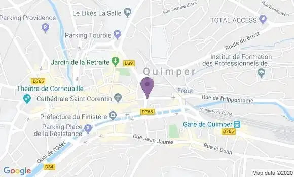 Localisation Quimper Kermoysan Bp - 29000