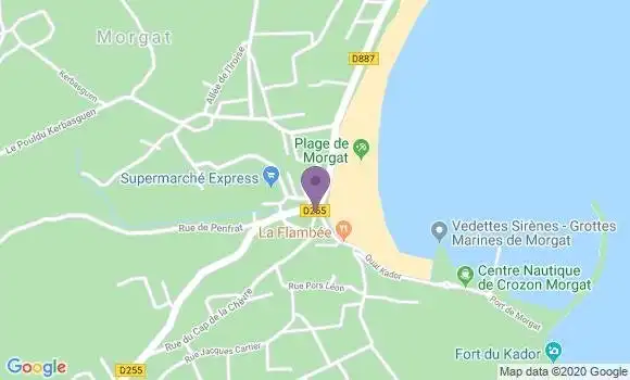 Localisation Crozon Morgat Ap - 29160