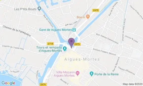 Localisation Aigues Mortes - 30220