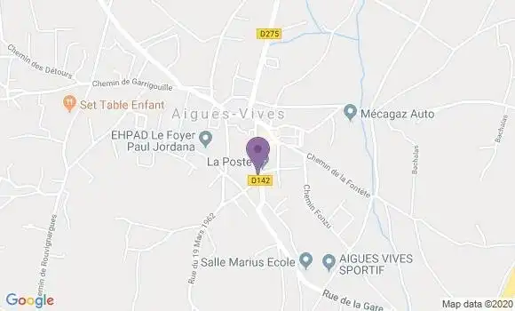 Localisation Aigues Vives Bp - 30670