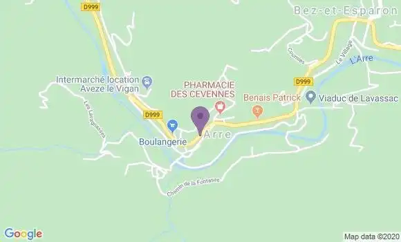Localisation Arre Ap - 30120