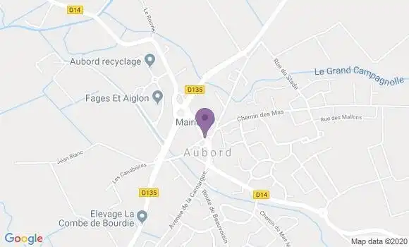 Localisation Aubord Bp - 30620