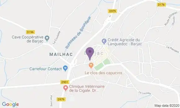 Localisation Barjac Bp - 30430
