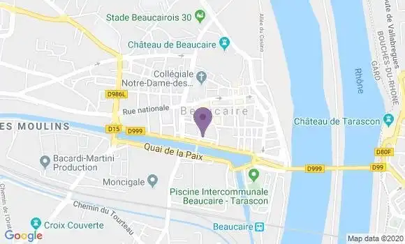 Localisation Beaucaire - 30300