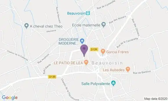 Localisation Beauvoisin Bp - 30640