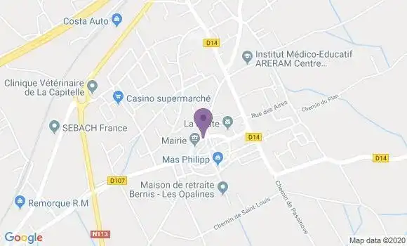 Localisation Bernis Bp - 30620