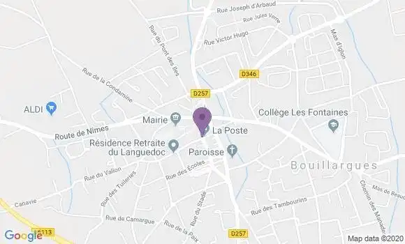 Localisation Bouillargues - 30230