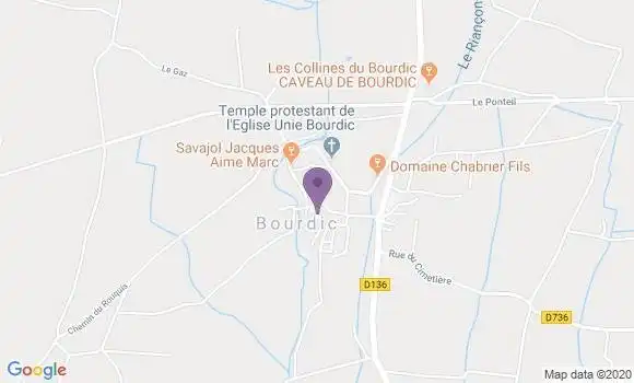 Localisation Bourdic Ap - 30190