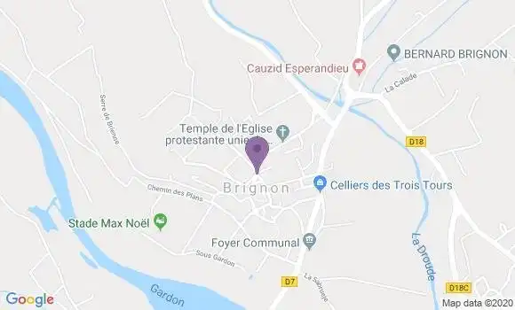 Localisation Brignon Ap - 30190