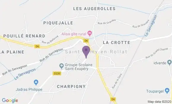 Localisation Saint Remy En Rollat Bp - 03110