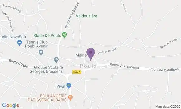 Localisation Cabrieres Ap - 30210