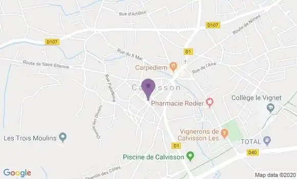 Localisation Calvisson - 30420