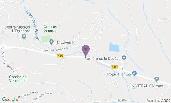 Localisation Caveirac Bp - 30820