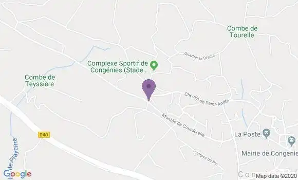 Localisation Congenies Bp - 30111