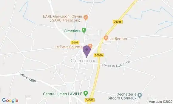 Localisation Connaux - 30330