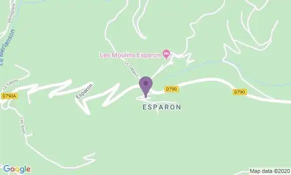 Localisation Bez et Esparon Ap - 30120