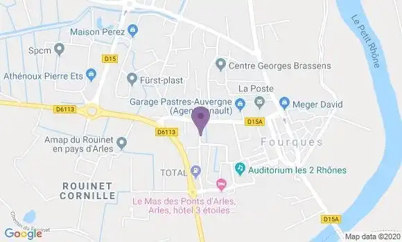 Localisation Fourques Bp - 30300