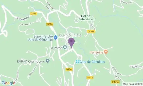 Localisation Genolhac - 30450
