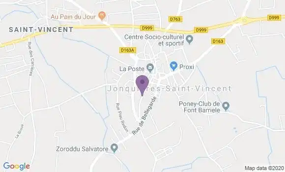 Localisation Jonquieres St Vincent Bp - 30300