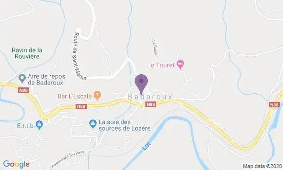 Localisation Lanuejols Ap - 30750