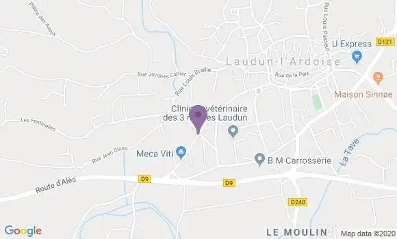 Localisation Laudun Principal - 30290