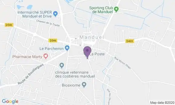 Localisation Manduel - 30129