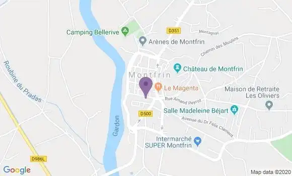 Localisation Montfrin Bp - 30490