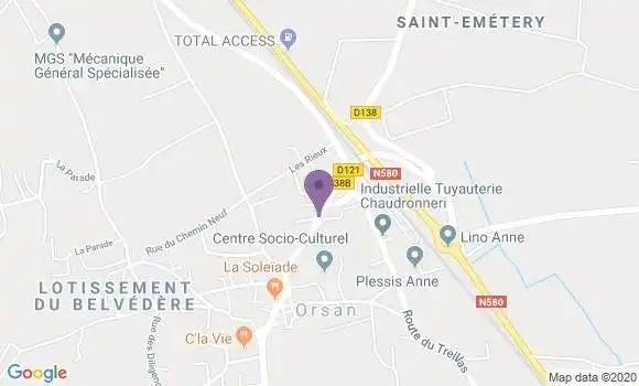 Localisation Orsan Bp - 30200