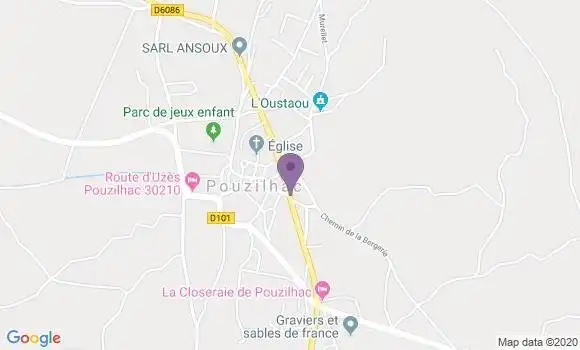 Localisation Pouzilhac Ap - 30210