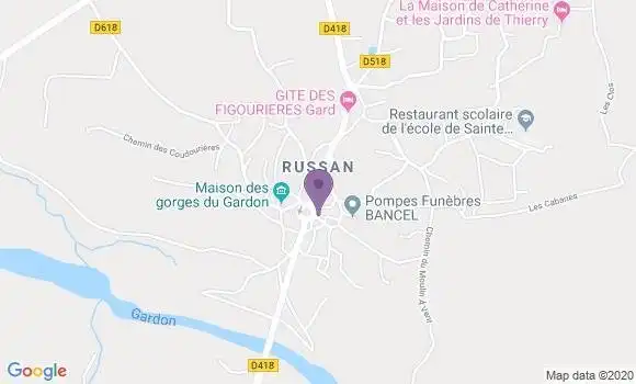 Localisation Sainte Anastasie Bp - 30190