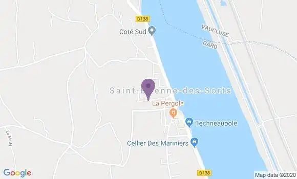 Localisation St Etienne des Sorts Ap - 30200