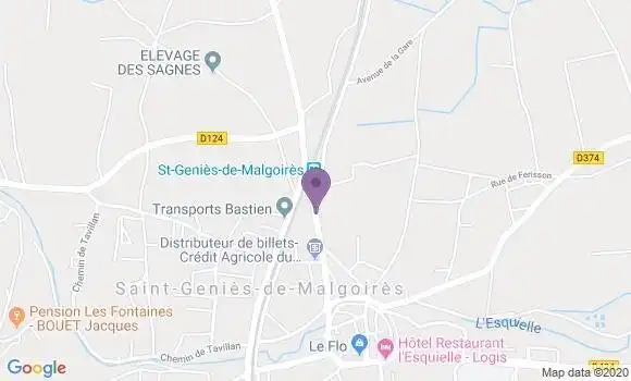 Localisation Saint Genies de Malgoires - 30190