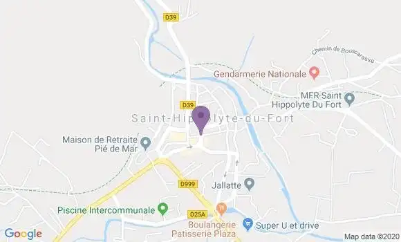 Localisation Saint Hippolyte du Fort - 30170